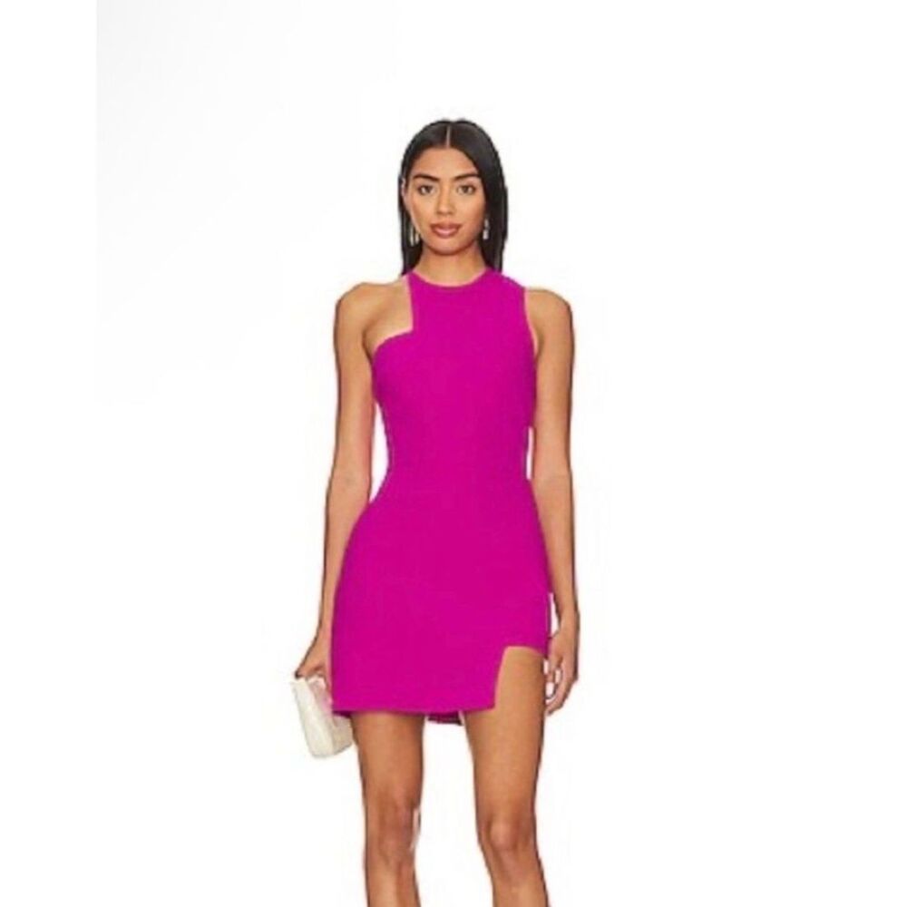 Amanda Uprichard Briggs Mini Dress | Dark Hot Pink | Women’s Size M